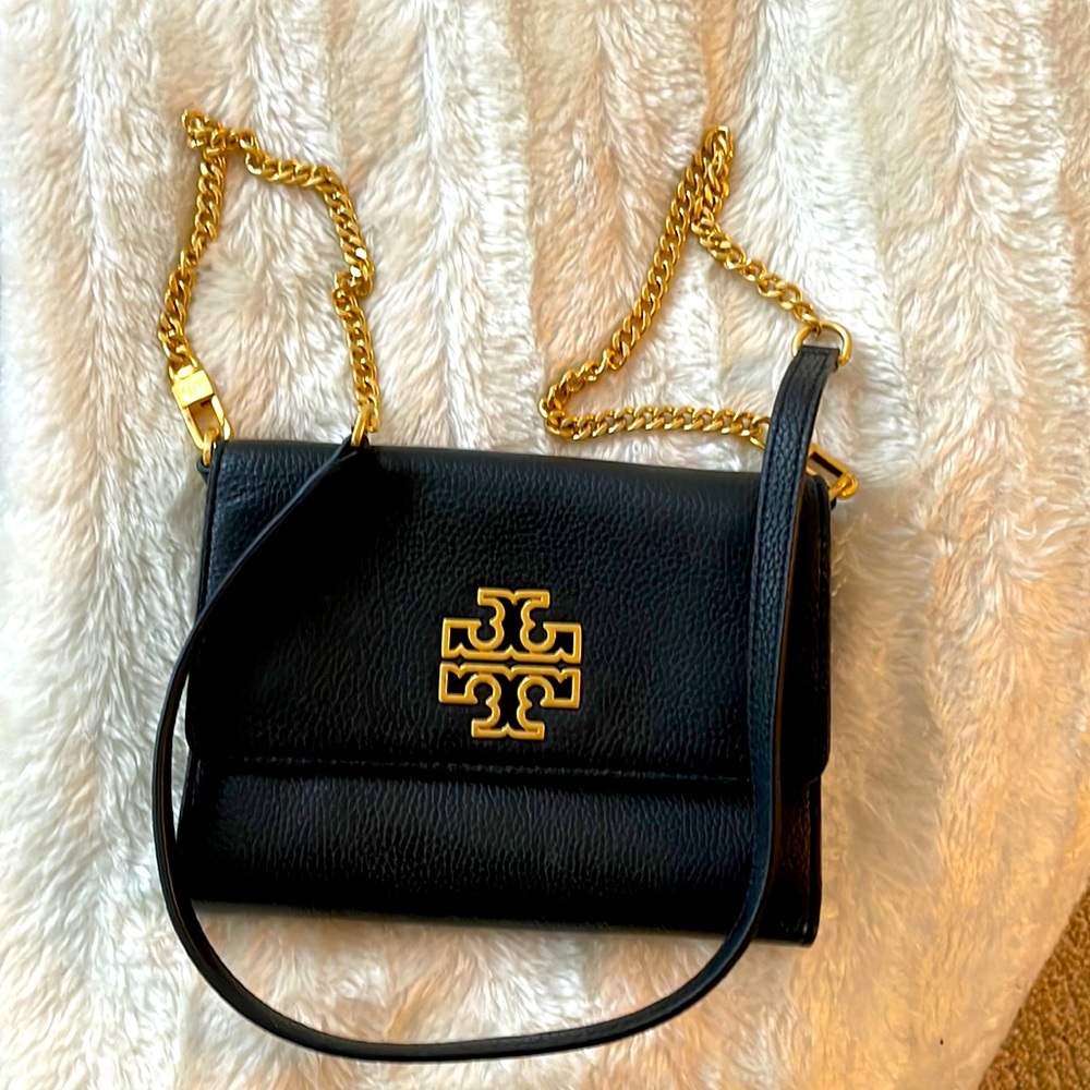 Tory Burch black leather cross body